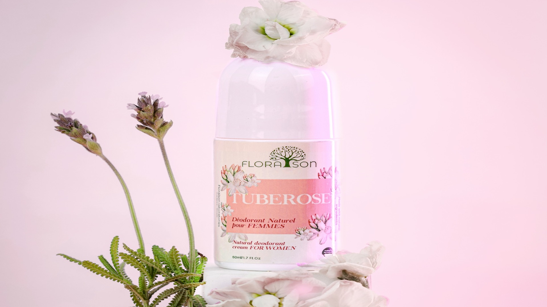 Bouquet Tubereuse Musqué: Déodorant Roll-on Naturel Floraison 🌺